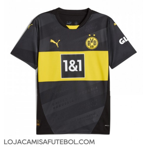 Camisa de Futebol Borussia Dortmund Equipamento Secundário 2024-25 Manga Curta